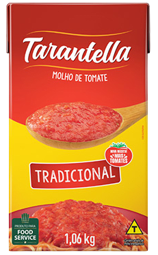 Molho De Tomate Tradicional Tarantella 1,06kg - 12 Unidades
