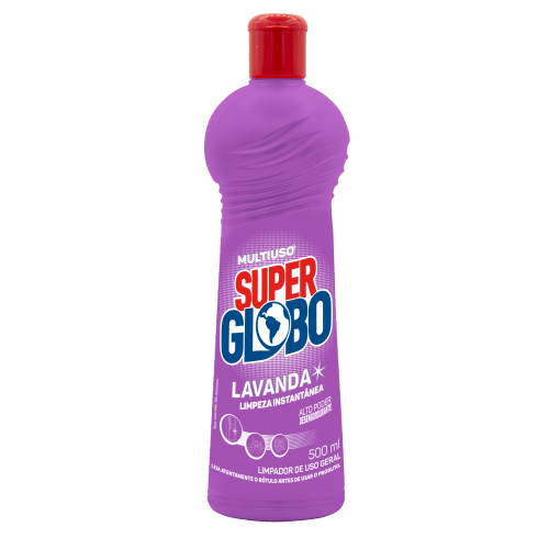 Limpador Multiuso Super Globo Lavanda 500ml - 24 Unidades