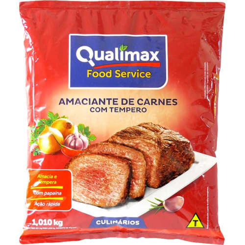 Amaciante de Carne Com Tempero Qualimax 1,01kg     - 10 Unidades