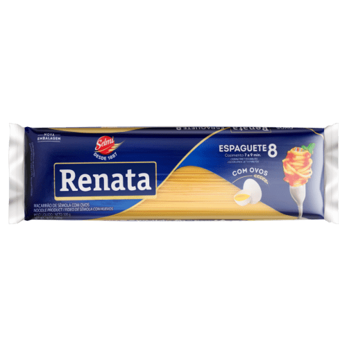 Macarrão Espaguete Renata N8 Ovos 500G     - 30 Unidades