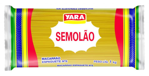Macarrão Espaguete Semolão Yara 1kg    - 15 Unidades