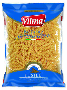 Macarrão Parafuso Grano Duro Vilma 500G    - 20 Unidades