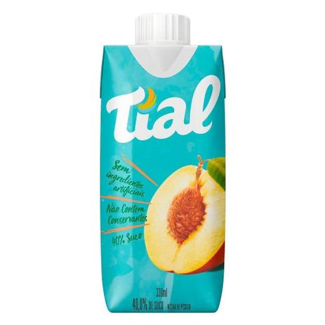 Suco Néctar de Pêssego Tial 330ml - 12 Unidades