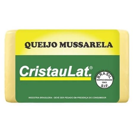 Queijo Mussarela Cristaulat Peça 3,5Kg (Aprox.)    - KG