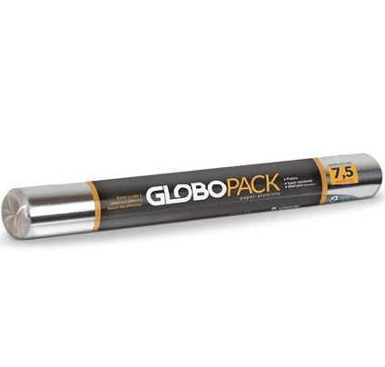 Rolo de Papel Alumínio Globo Pack Unidade 30CMx7,5M    - UN
