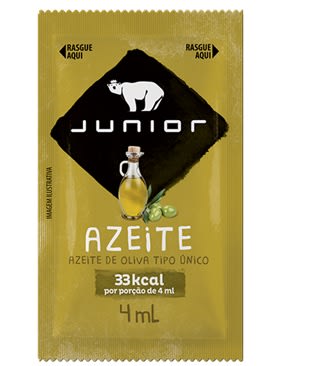 Azeite de Oliva Júnior Sachê de 4ml Caixa com 200Un    - 1 Unidade