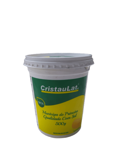 Manteiga Com Sal Cristaulat 500g       - 12 Unidades