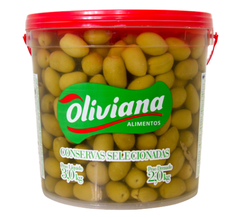 Azeitona Verde Média Oliviana 2Kg      - 1 Unidade
