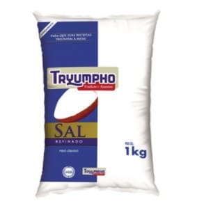 Sal Refinado Tryumpho 1Kg      - 1 Unidade