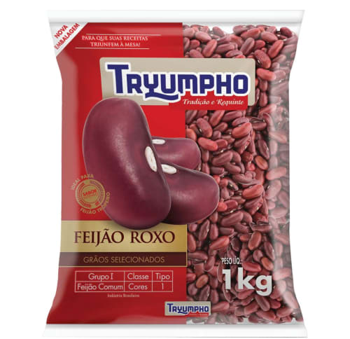 Feijao Roxo Tryumpho 1Kg - 1 Unidade