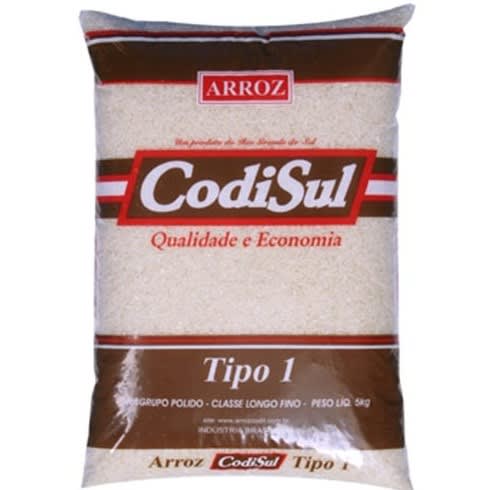 Arroz Polido Codisul 5Kg       - 1 Unidade