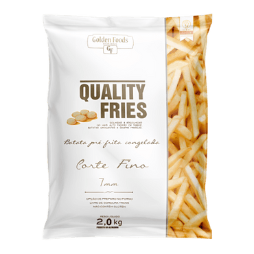 Batata Congelada Quality Fries Corte Fino 2Kg -