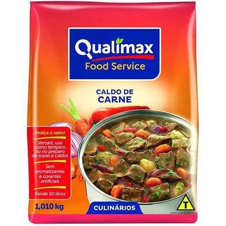 Caldo de Carne Qualimax 1,01kg     - 10 Unidades