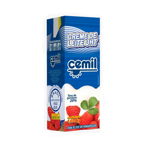 Creme de Leite Cemil 1,03kg    - 1 Unidade