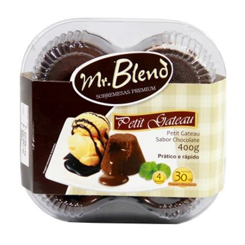 Petit Gateau Mr Blend Chocolate 400G       - 10 Unidades