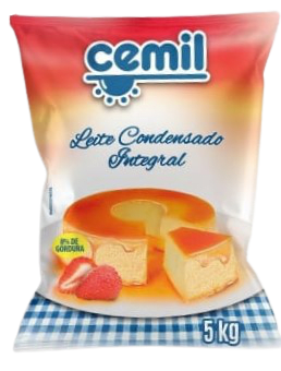Leite Condensado Integral Bag Cemil 5Kg - 2 Unidades