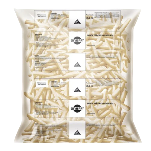 Batata Congelada McCain One Fry Corte Tradicional 2,5kg - 6 Unidades