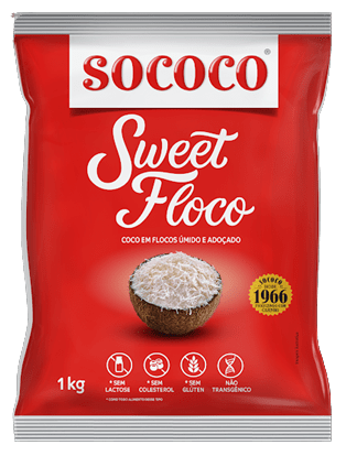 Coco Ralado Úmido e Adoçado Sweet Floco 1Kg  - 1 Unidade