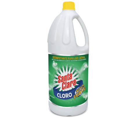 Cloro Líquido Santa Clara 2L       - 8 Unidades