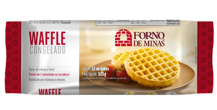 Waffle Tradicional Forno de Minas/McCain 525g - 6 Unidades