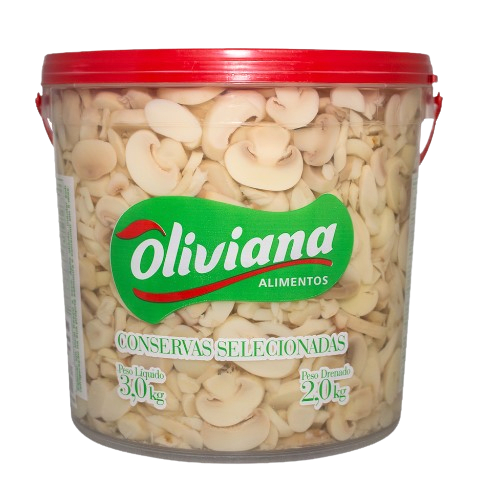 Cogumelo Fatiado Oliviana 2KG      - 4 Unidades