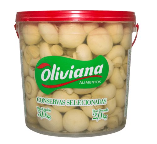 Cogumelo Inteiro Médio Oliviana 2Kg    - 4 Unidades