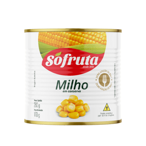 Milho Verde SoFruta 170g  - 24 Unidades
