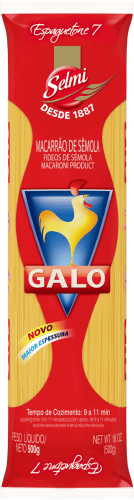 Macarrão Sêmola Espaguetone N7 Galo 500g -