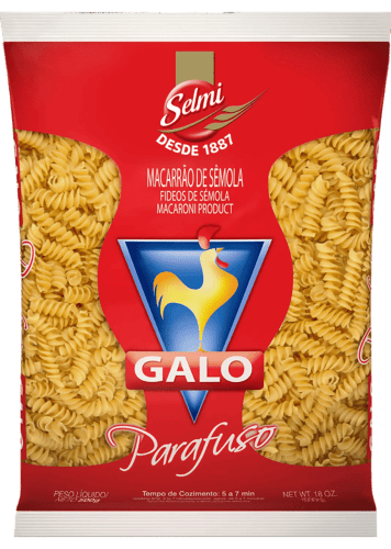 Macarrão Sêmola Parafuso Galo 500g -