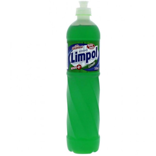 Detergente Líquido Limão Limpol 500ml      - 24 Unidades