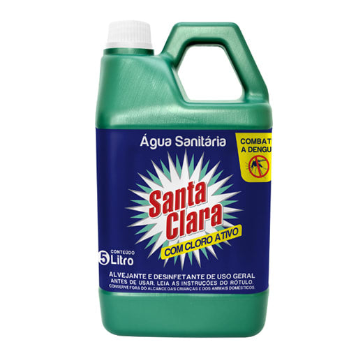 Agua Sanitaria Santa Clara 5L      - 4 Unidades