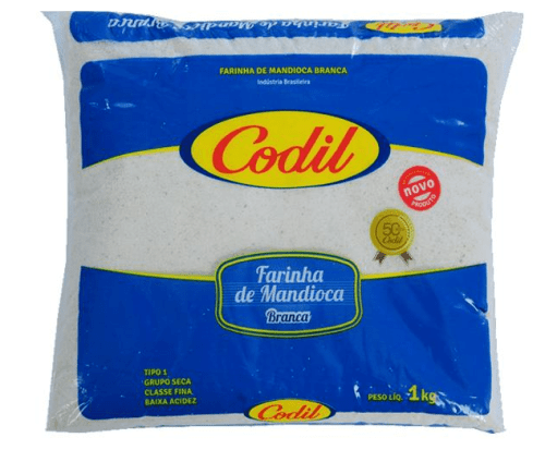 Farinha de Mandioca Branca Codil 1Kg       - 20 Unidades