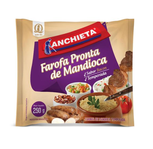 Farofa Pronta Bacon Tia Gram 250g - 10 Unidades