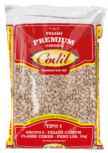 Feijão Carioca Tipo 1 Premium Codil 1kg    -