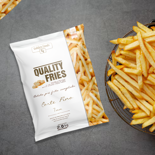 Batata Congelada Quality Fries Corte Fino 2Kg -